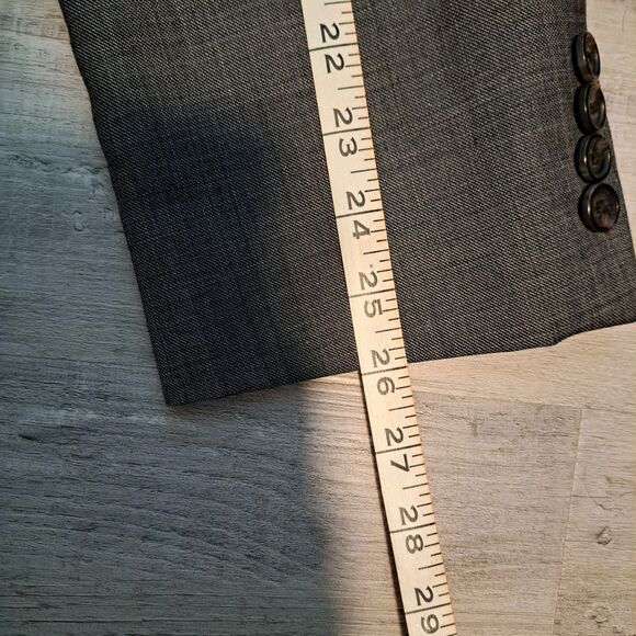 LAUREN RALPH LAUREN Men's Gray 100% WOOL Sport Coat Suit Jacket Blazer 42L - Picture 10 of 16